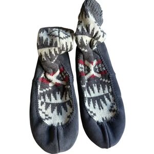 NEW Pendleton Homestead Slipper Mens XL/11.5-13 Gray Spider Rock Wool Booties